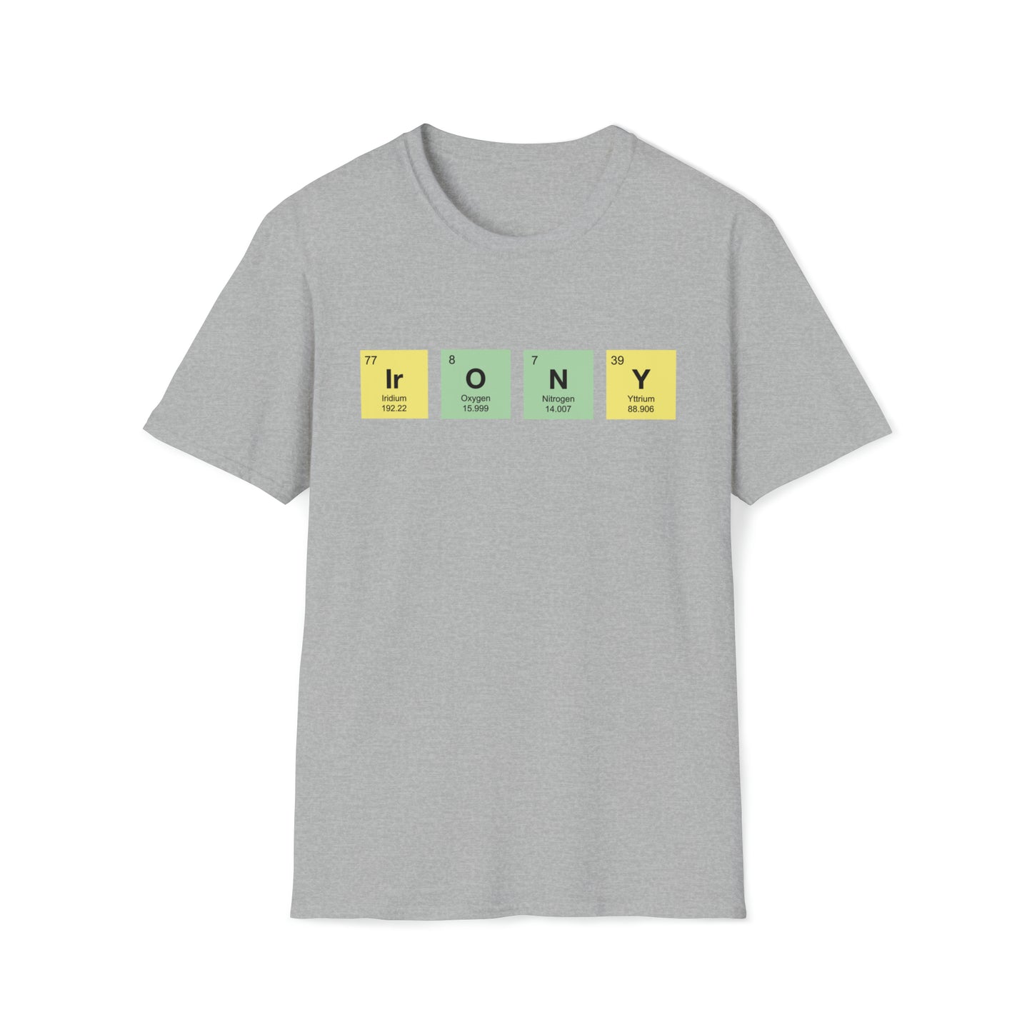 Irony Chemistry Adult Softstyle Tshirt