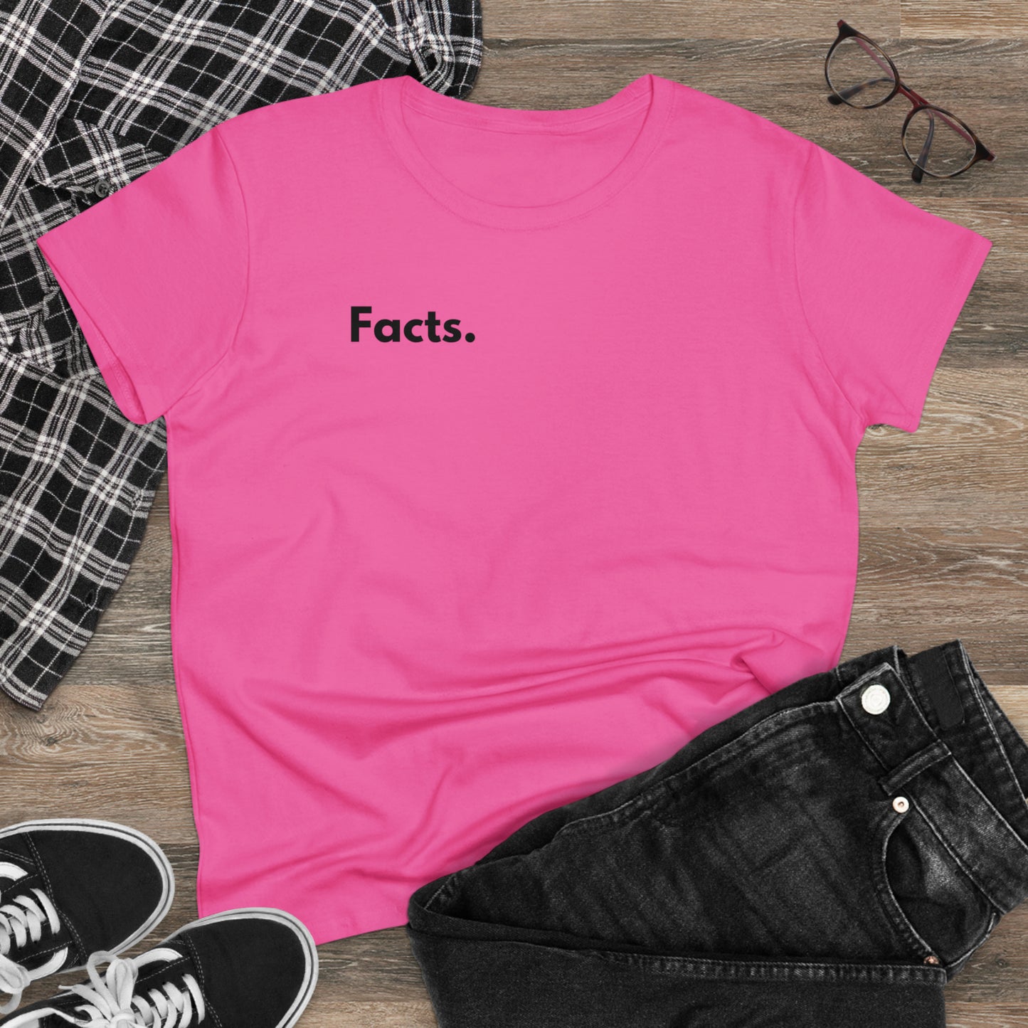 Facts Women's Midweight Cotton Tshirt