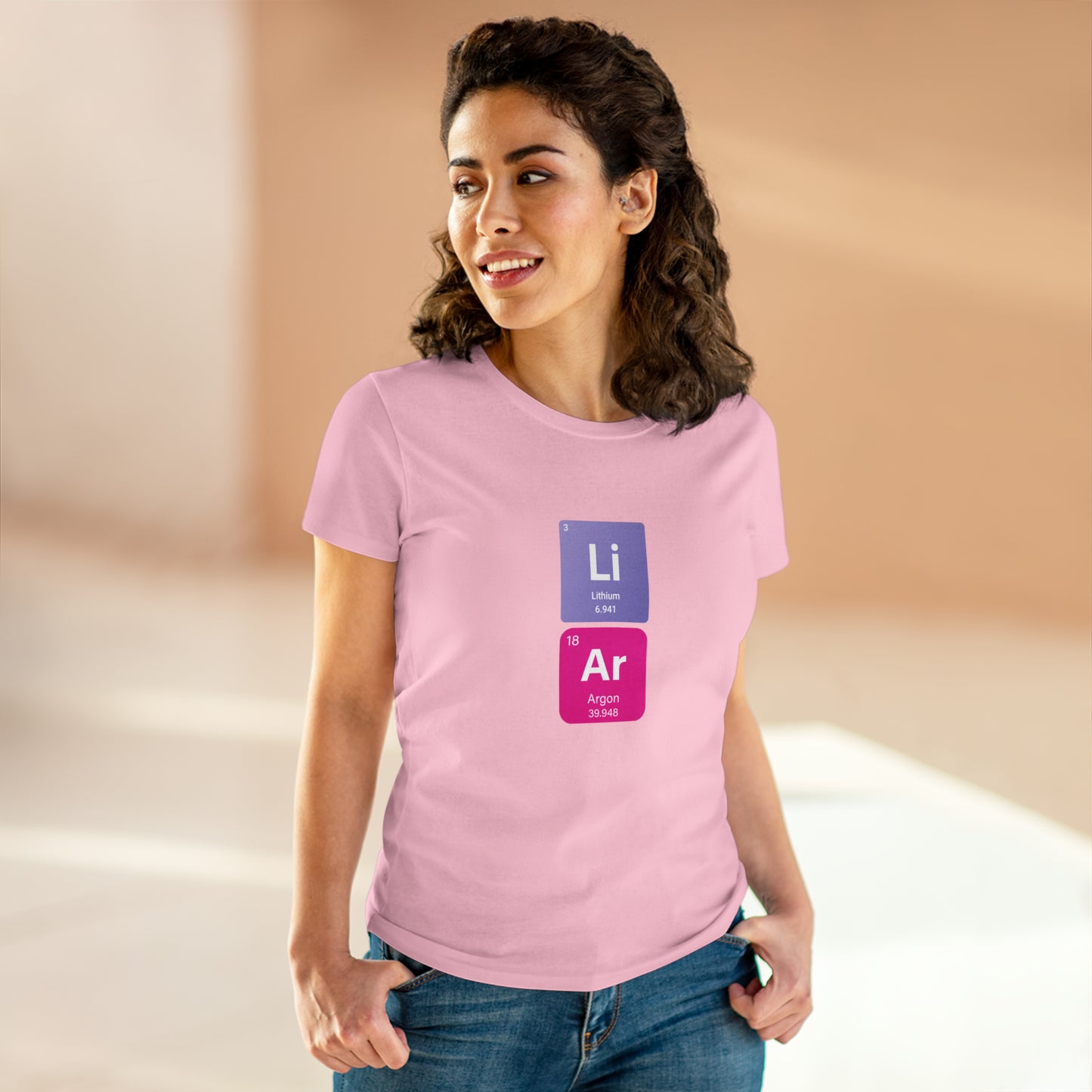 True Liar Bold Chemistry Women's Midweight Cotton Tshirt