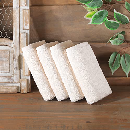 Washcloth Hammam Linen Set Premium Original Turkish Cotton, Four Pack