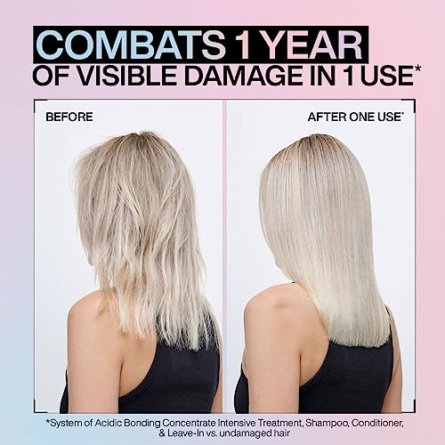 Redken Bonding Shampoo & Conditioner Set for Damaged Hair Repair | Acidic Bonding Concentrate | Sulfate-Free | Repairs Bleached or Color-Treated Hair | For All Hair Types | 10.1 Fl Oz