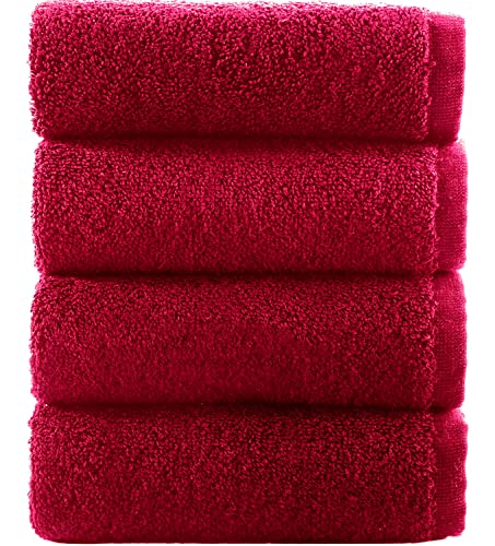 Washcloth Hammam Linen Set Premium Original Turkish Cotton, Four Pack