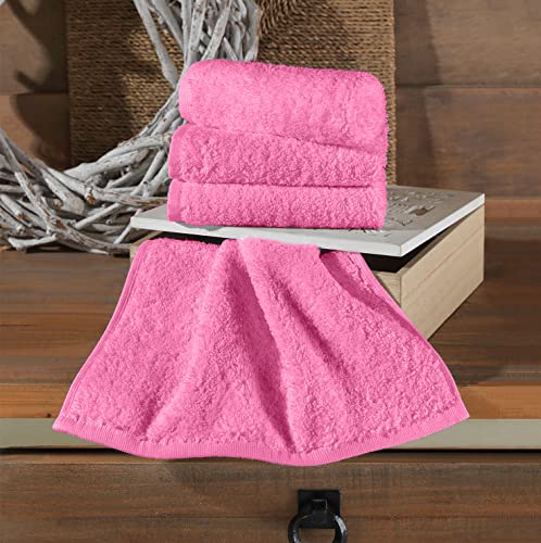 Washcloth Hammam Linen Set Premium Original Turkish Cotton, Four Pack