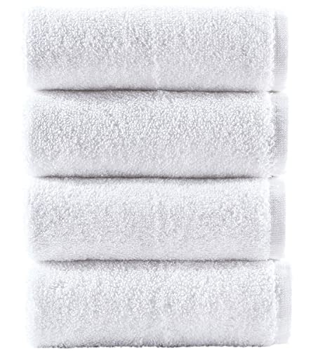 Washcloth Hammam Linen Set Premium Original Turkish Cotton, Four Pack