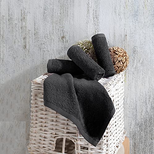 Washcloth Hammam Linen Set Premium Original Turkish Cotton, Four Pack