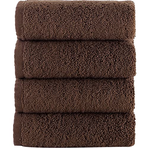 Washcloth Hammam Linen Set Premium Original Turkish Cotton, Four Pack